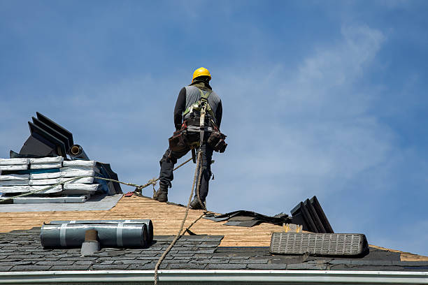 Professional Roofing technician working in Barton, NY